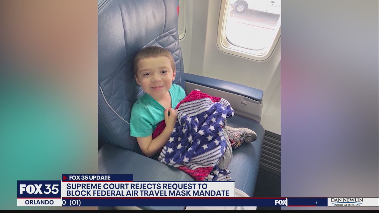 Supreme Court rejects request to block federal air travel mask mandate