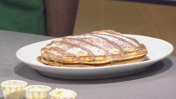 Beignet pancake recipe from Kerbey Lane Cafe