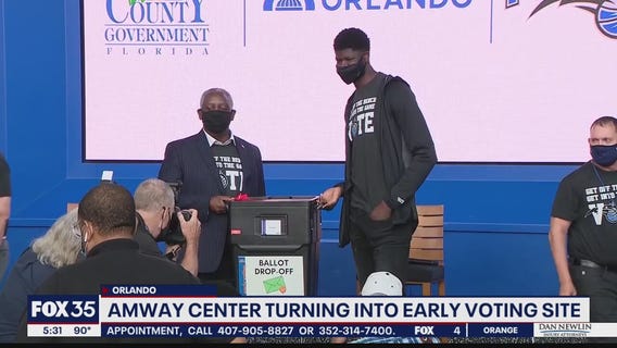 Amway Center turning into voting site