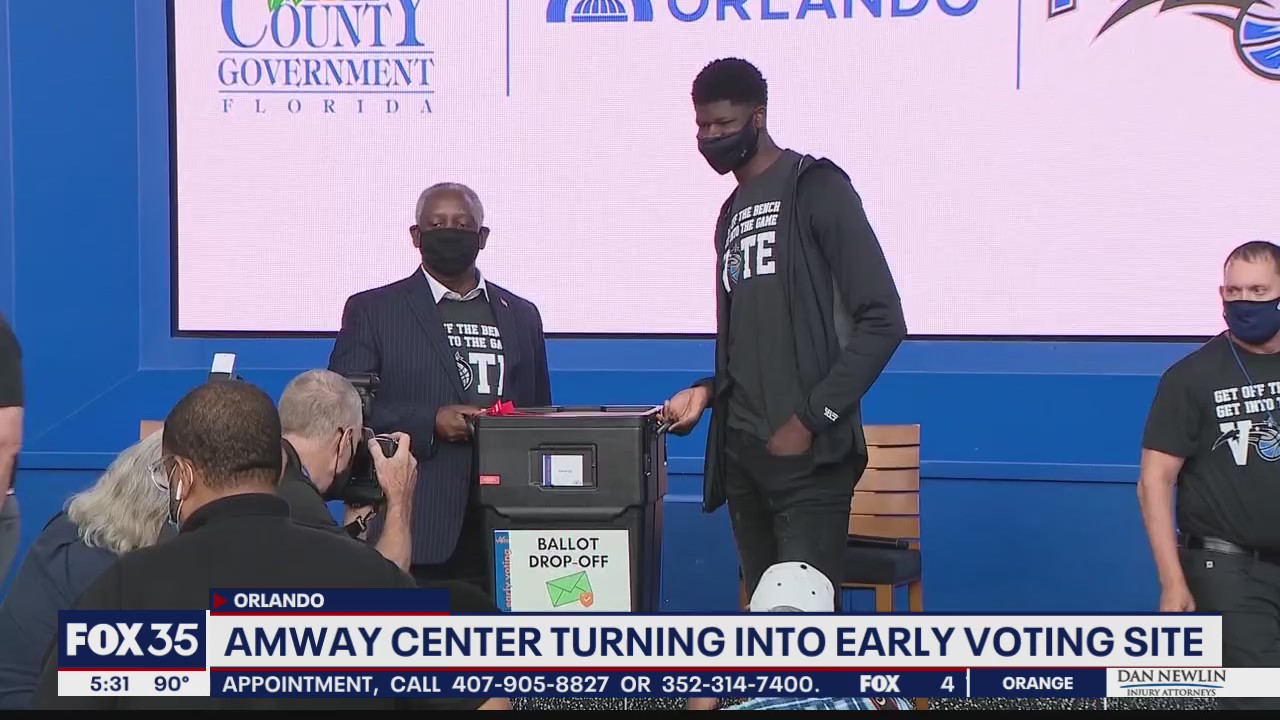 Amway Center turning into voting site
