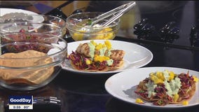 Cod Tostada La Guerra recipe from Aw Shucks Restaurant