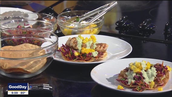 Cod Tostada La Guerra recipe from Aw Shucks Restaurant