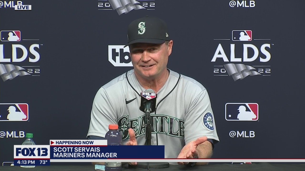 Mariners manager Scott Servais speaks after Game 2 loss to Astros