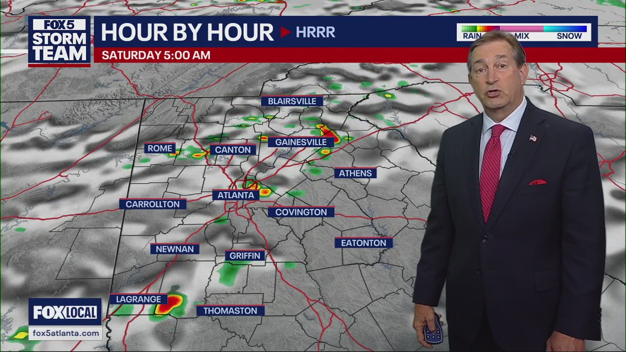 Friday evening forecast