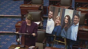 Amy Klobuchar's Senate floor speech on Melissa, Mark Hortman [RAW]