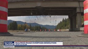 WA bridge being demolished after semi truck crash