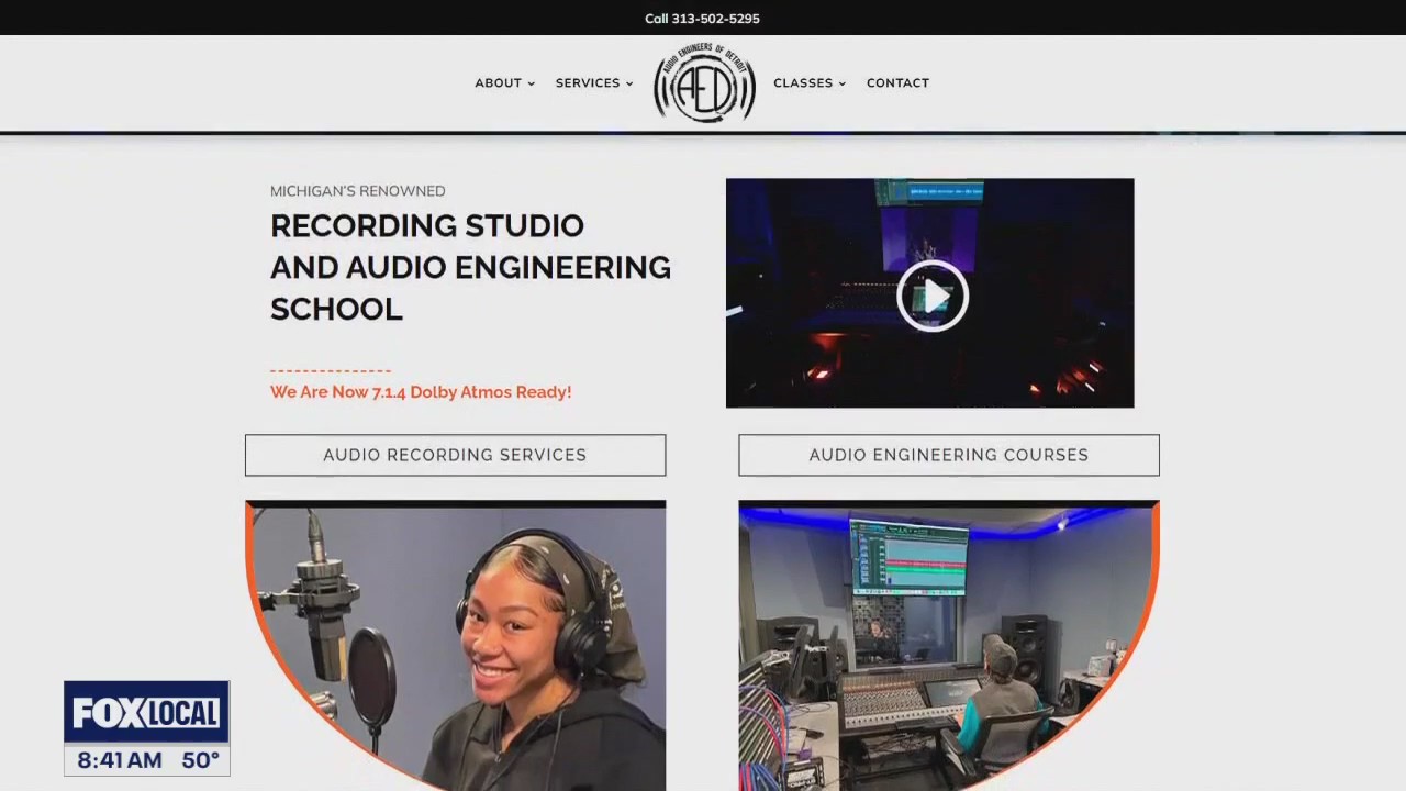 Audio Engineers of Detroit offer 52 week program helping students earn college credit