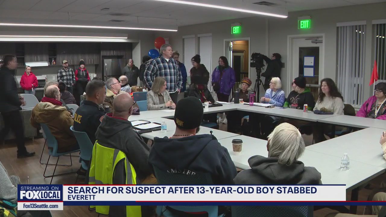 Everett, WA holds safety meeting after 13-year-old stabbed