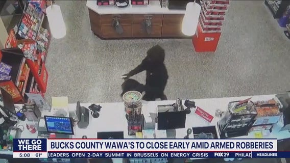 Bucks County Wawa locations to close early due to recent armed robberies