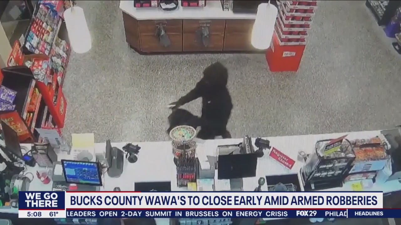 Bucks County Wawa locations to close early due to recent armed robberies
