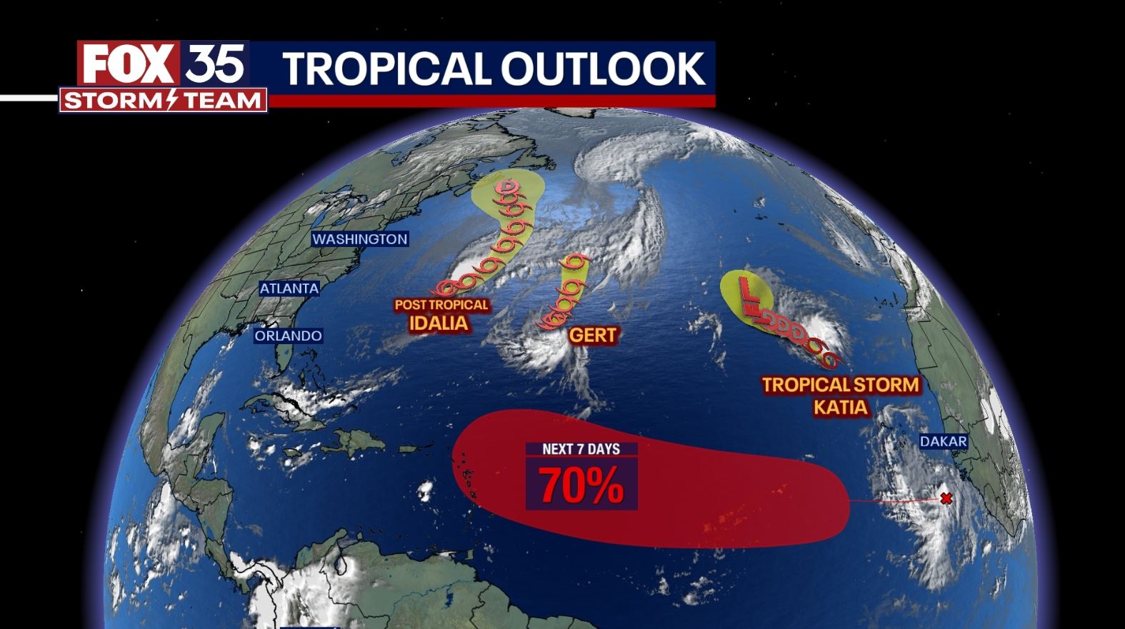 Tracking the Tropics: Tropical Storm Katia forms