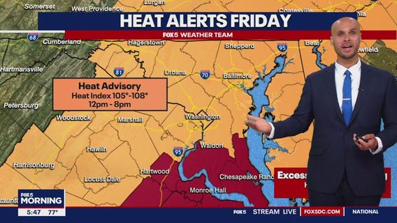 FOX 5 Weather forecast for Friday, July 5