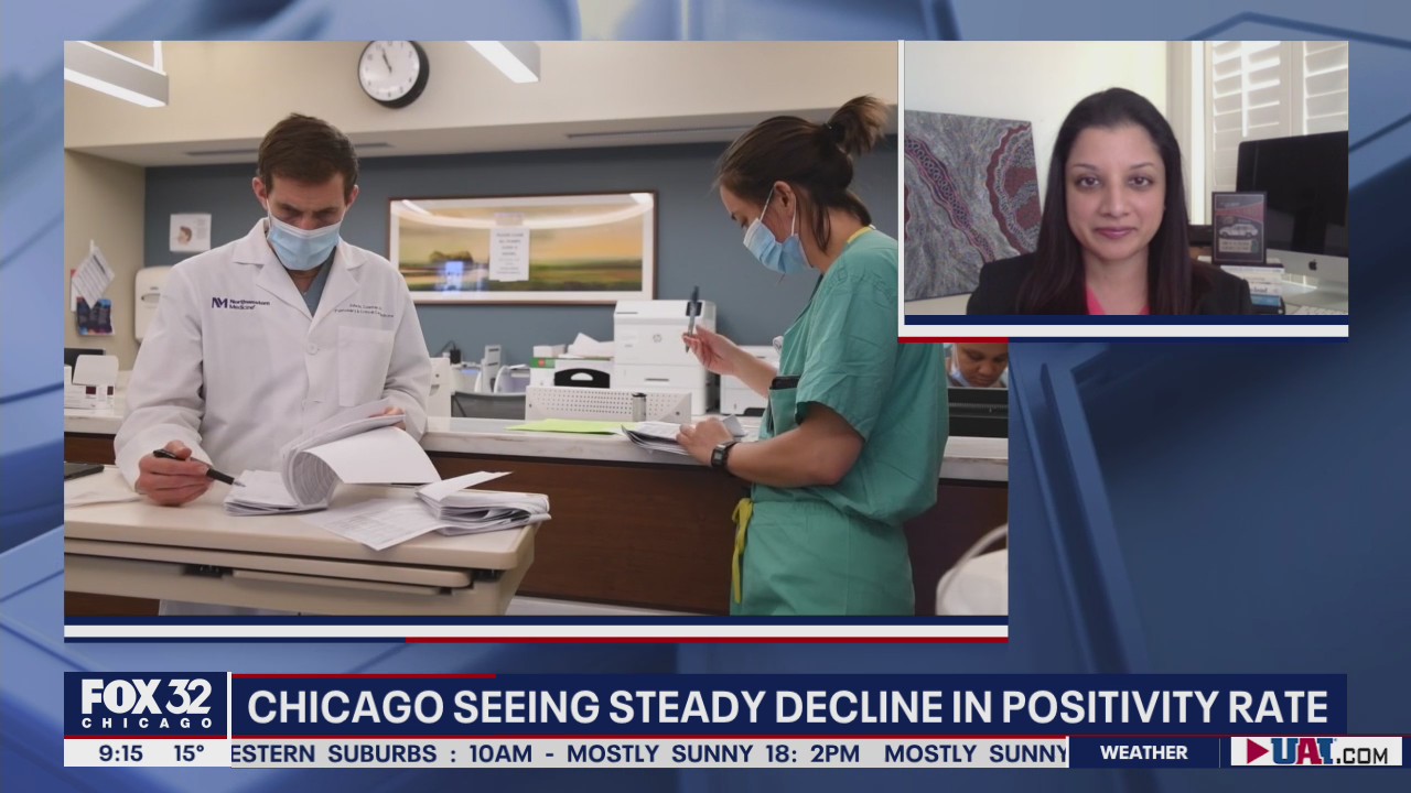 Chicago sees encouraging decline in COVID-19 positivity rate