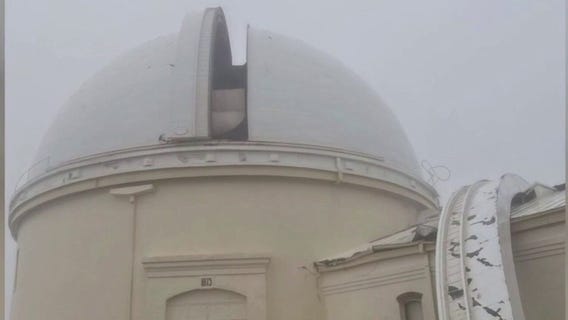 Gusting winds damage, close historic Lick Observatory