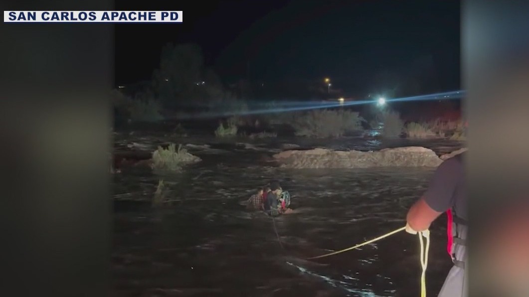 5 kids, dog rescued during San Carlos Apache flash floods