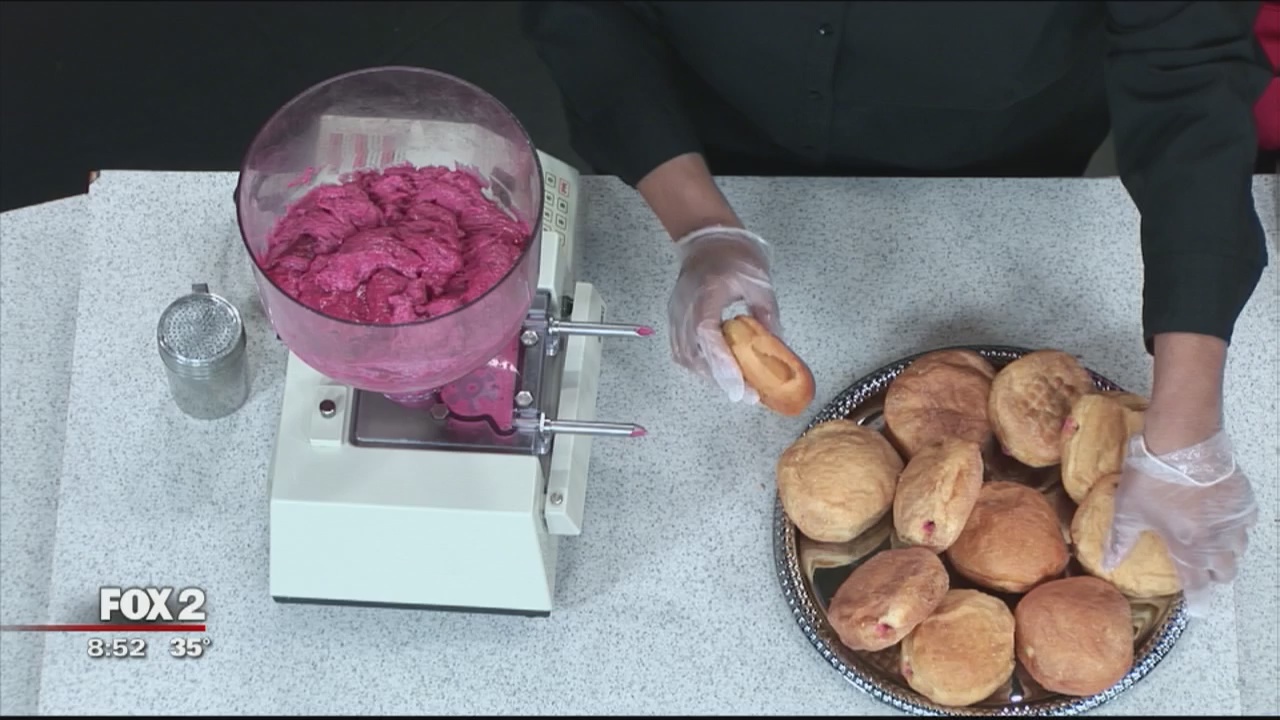 Homemade cheesecake paczki for Fat Tuesday
