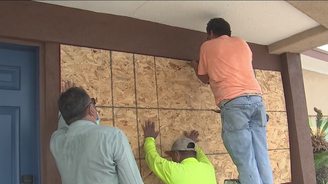 Galveston under curfew as Hurricane Laura moves through the Gulf