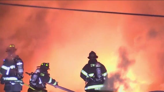 Stores destroyed in three-alarm Evanston fire