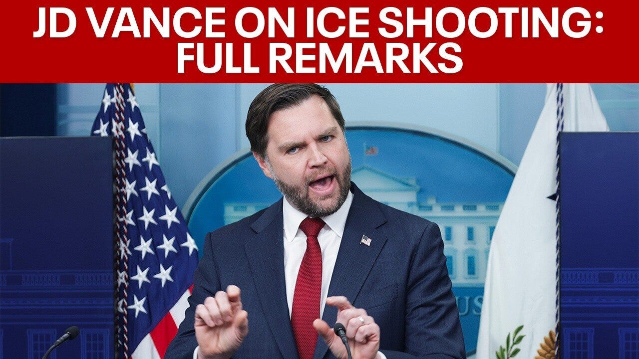 Vance delivers remarks on deadly ICE shooting in Minneapolis: Full Briefing