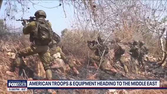 American troops, equipment heading to Middle East