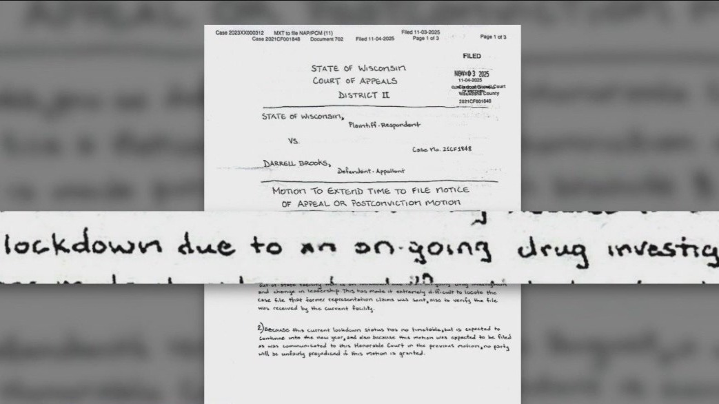 Darrell Brooks' appeal stalls