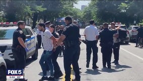Brawl outside Harlem migrant shelter