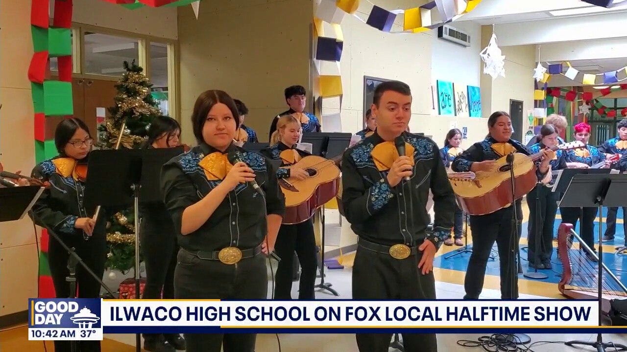Ilwaco High School on FOX Local Halftime show