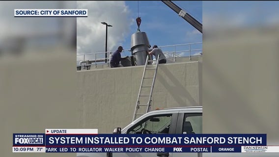 Sanford installs long-delayed repair part to curb odor