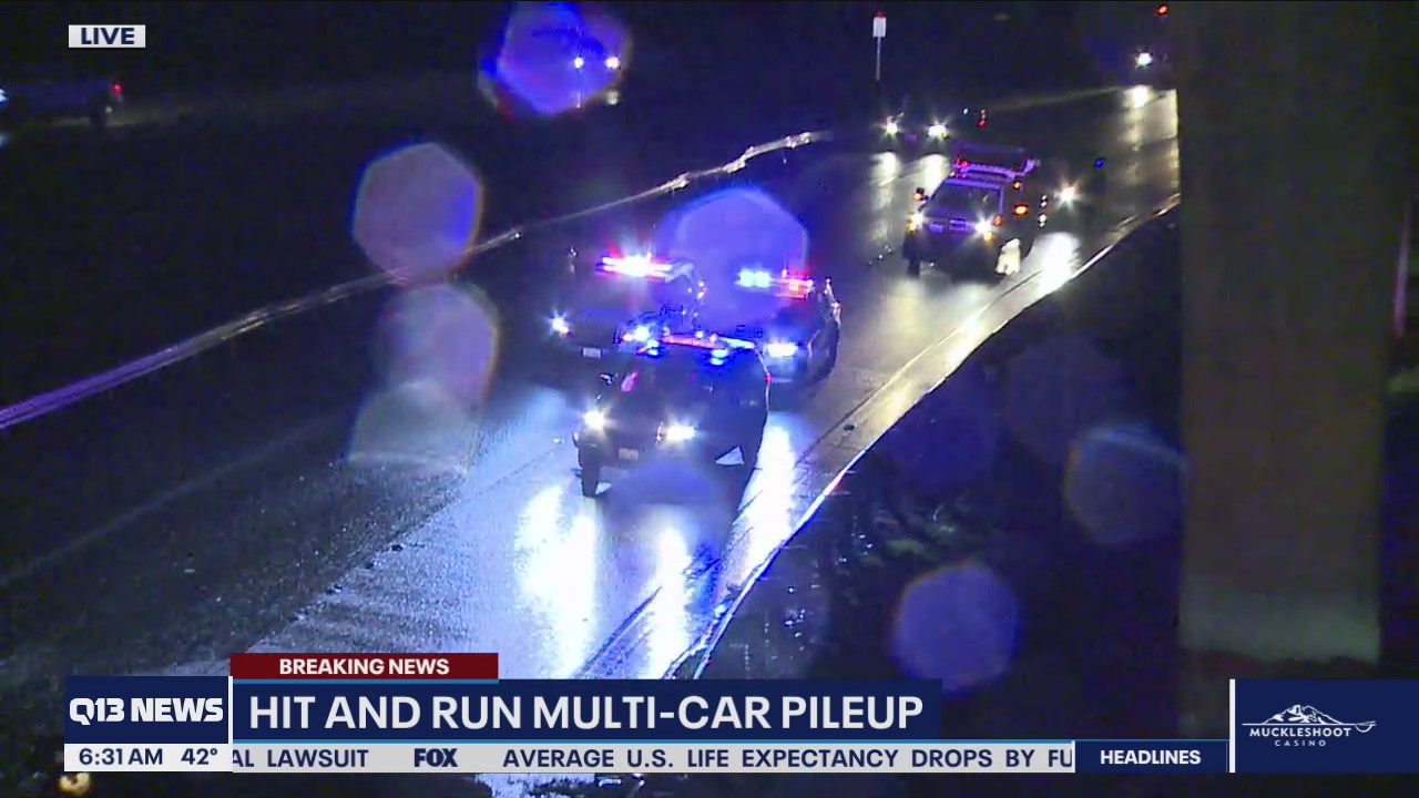 Pileup on SR 599 in Tukwila