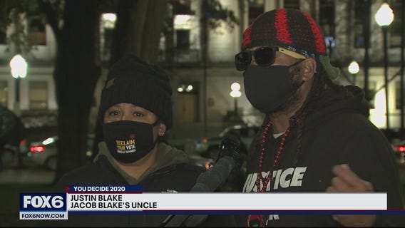 Family of Jacob Blake rallies on eve of election