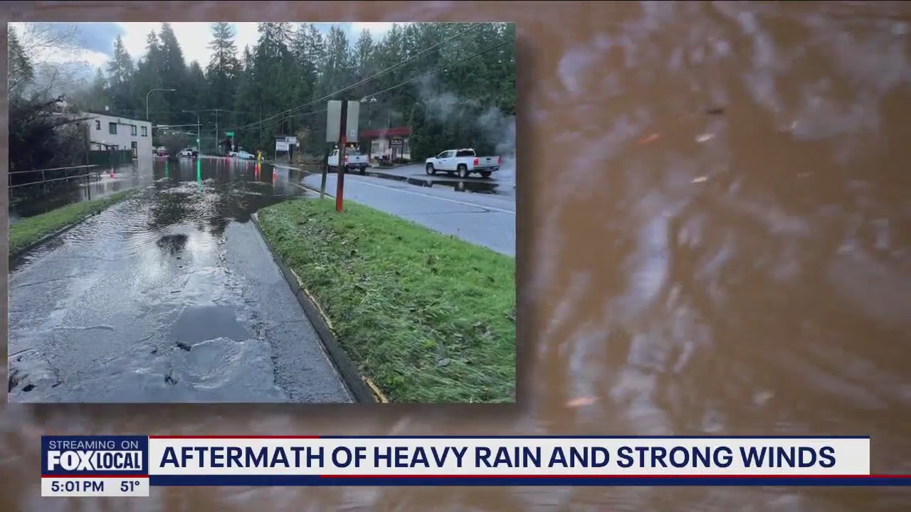 Aftermath of heavy rain, strong winds in WA