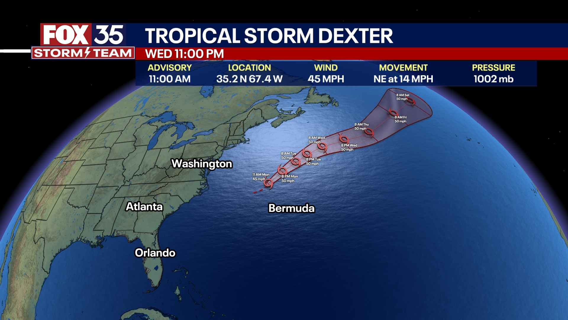 Tropical Update: 8/4/2025 - Tropical Storm Dexter forms in the Atlantic ...