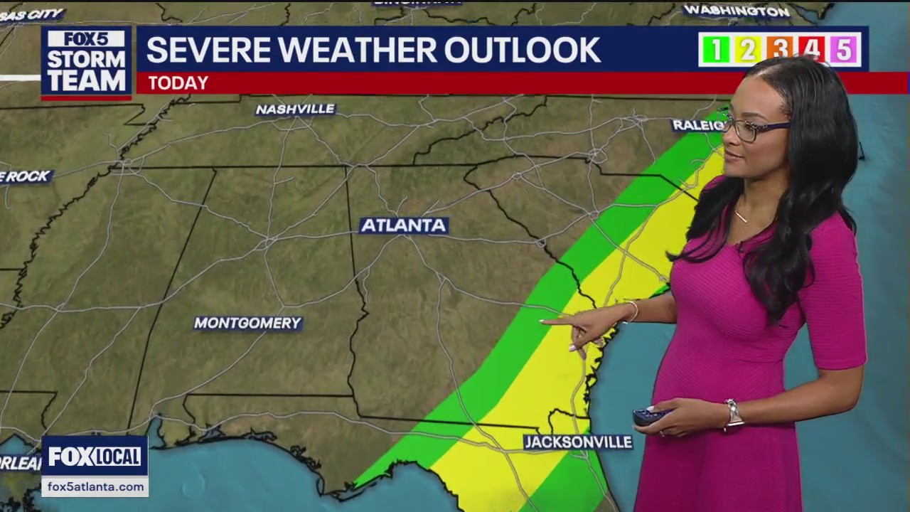 Monday evening foreacst