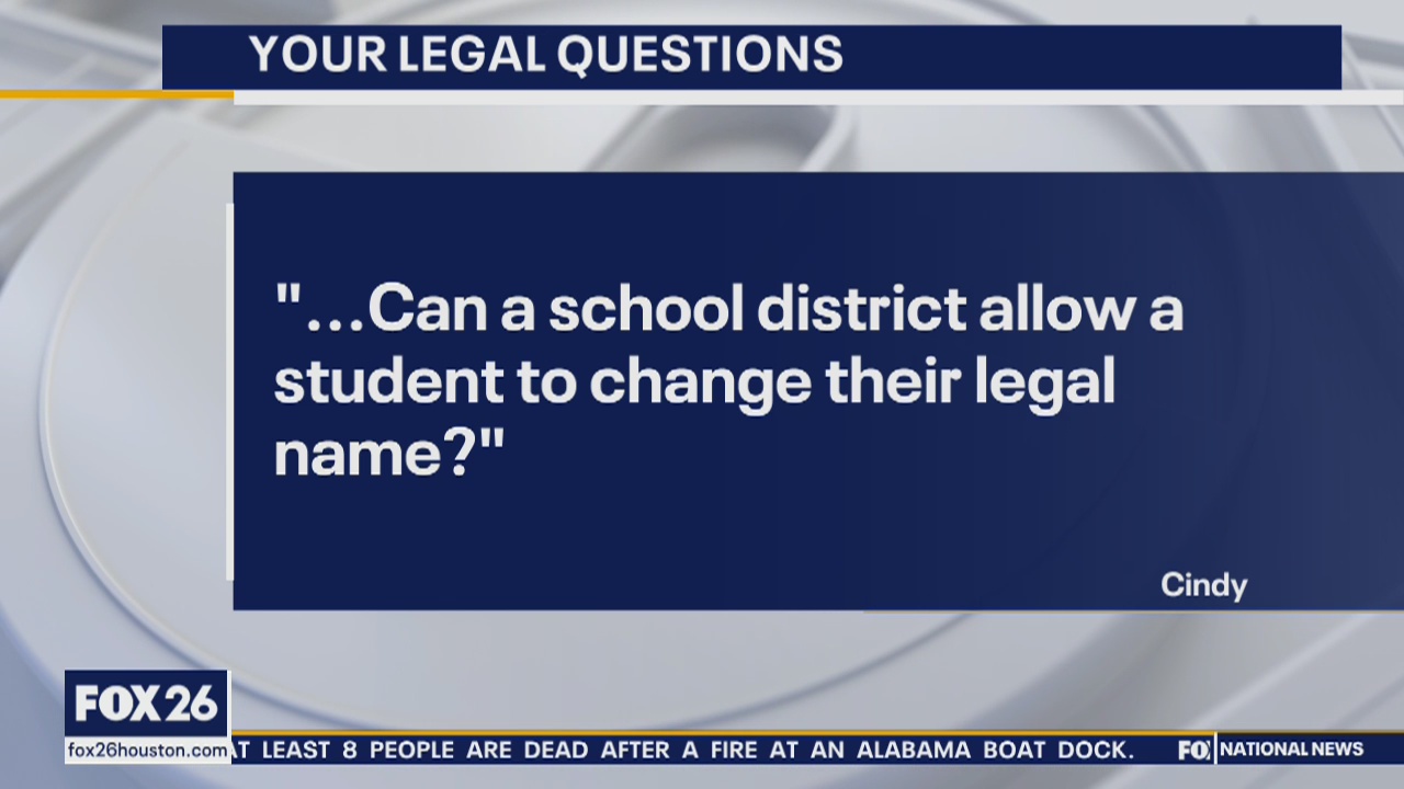 Your Legal Questions: Student changing name; wife's credit card debt