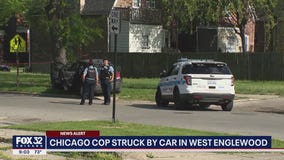 Chicago cop struck by car in West Englewood