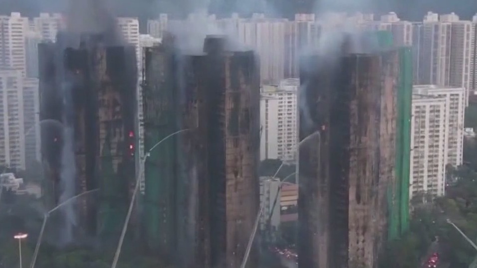 Deadly Hong Kong building fire and other world news