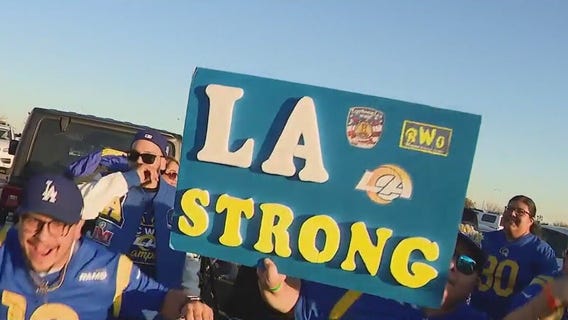 Rams fans take over Glendale for wild-card game