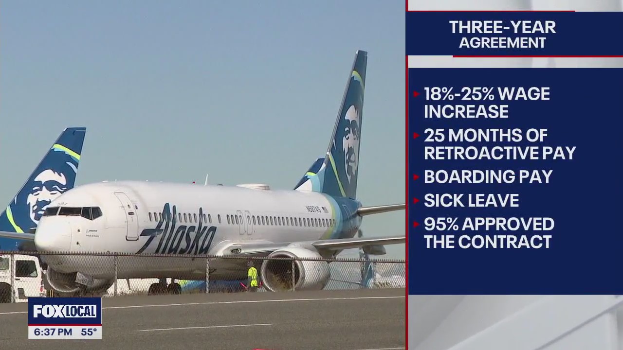 Flight attendant union strikes major deal with Alaska Airlines