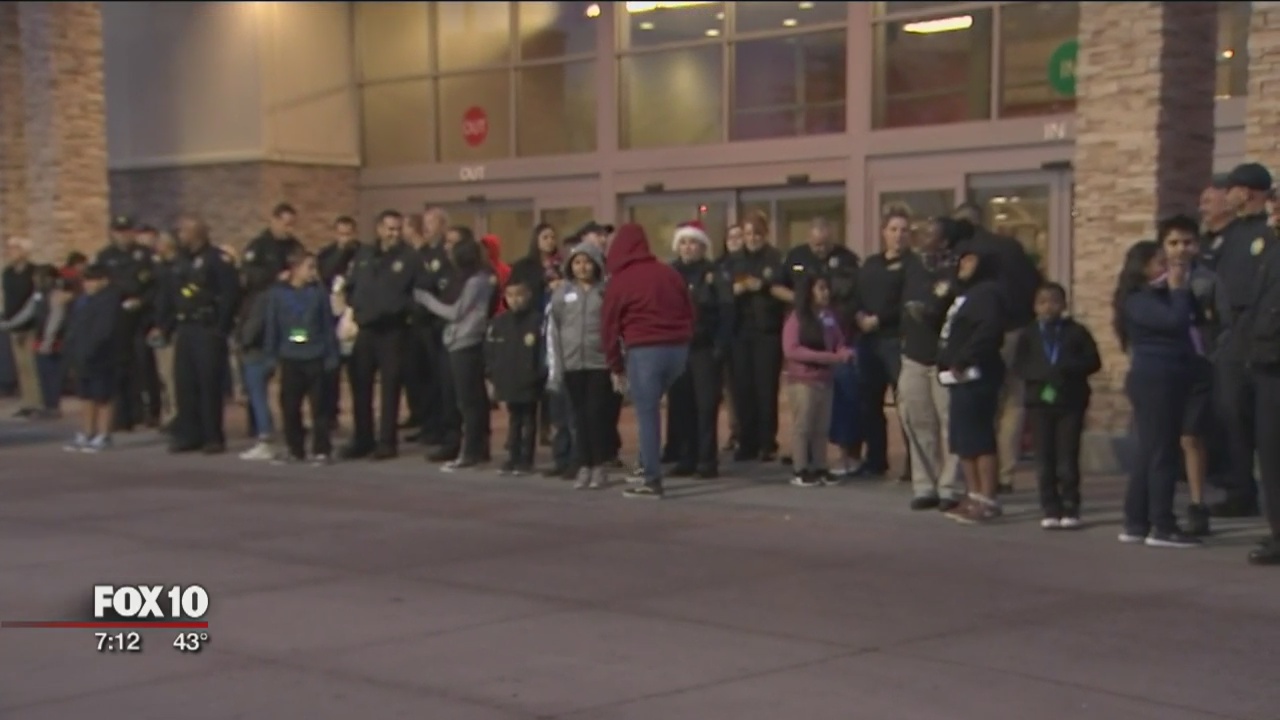 Children, families in need attend 8th annual "Shop With A Cop" event in Phoenix