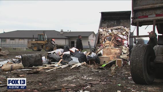 Officials assess the damage from Nooksack River flooding