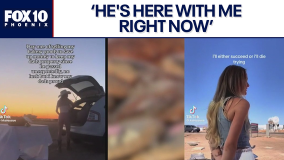 Woman goes viral selling baked goods on TikTok after dad's death