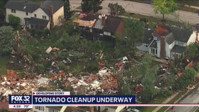 Cleanup underway after tornado strikes Chicago suburbs