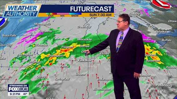 Chicago weather: Rain heading