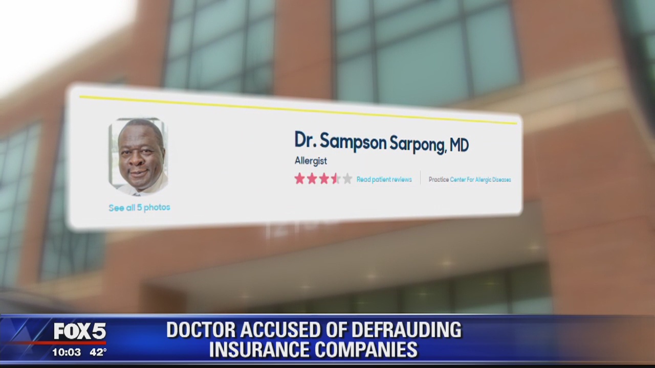 Maryland allergist accused of defrauding insurance companies more than $850,000