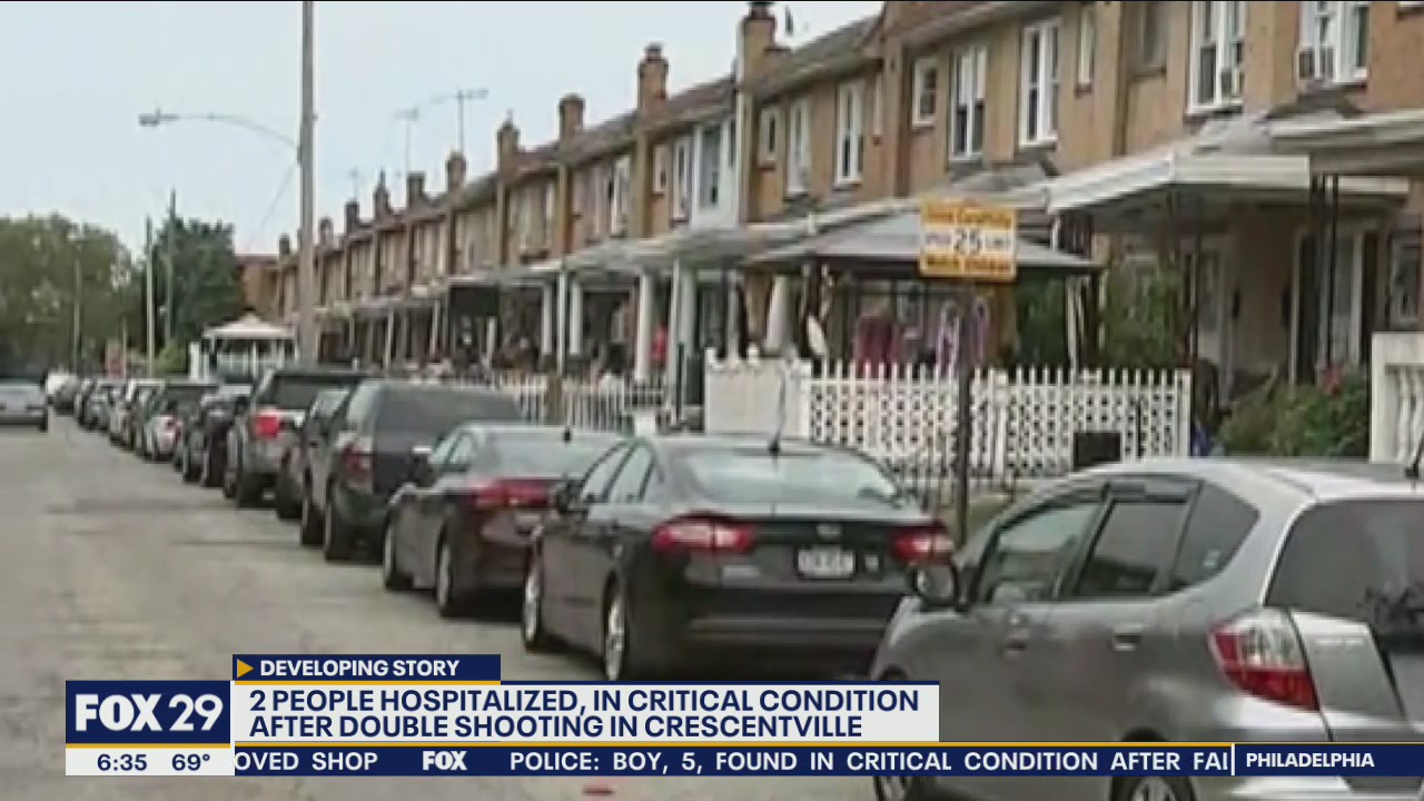 Two men in critical condition after double shooting | FOX 29 Philadelphia