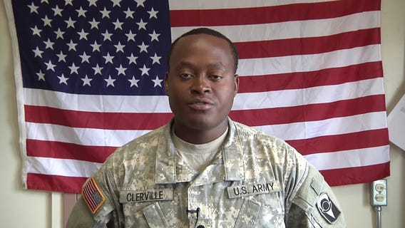 Spc. Leon Clerville of Orlando