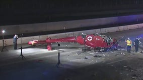 Medical helicopter crashes in California