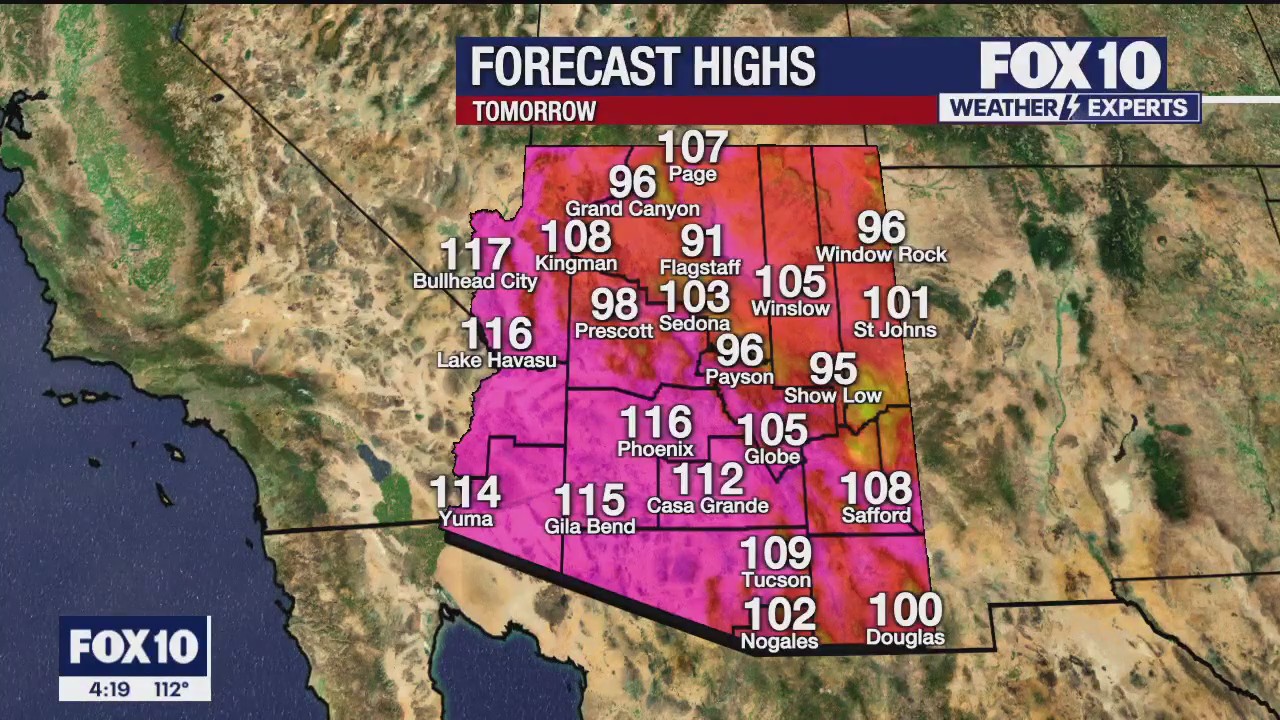 4 p.m. Weather Forecast - 7/13/23