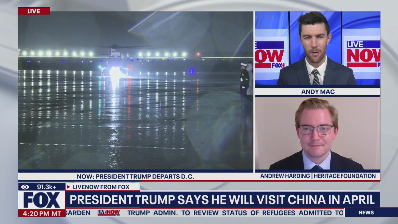 Trump says he'll visit China in April