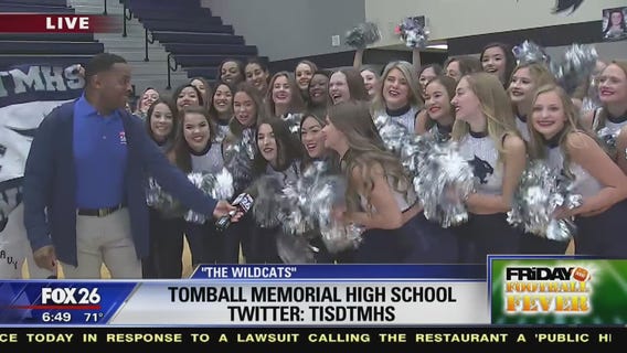The students at Tomball Memorial HS show their spirit